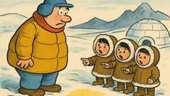 Vic: Buček pride k malim Eskimčkom, pa...