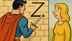 Vic: Priteče mimo blondinke Zorro in napiše Z