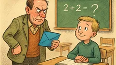 Vic: Med uro matematike učitelj reče učencu...