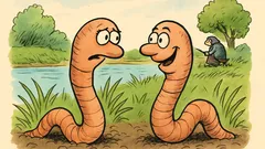 Vic: Se dva črva skrivaj pogovarjata...