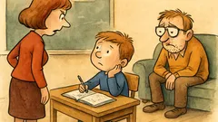 Vic: Učiteljica vpraša Petrčka, ali mu oči