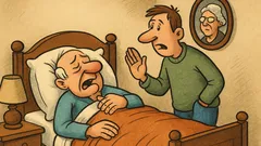 Vic: Dedek leži bolan in jamra vnukom