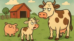 Vic: Nekje na štajerskem podeželju teliček zajoka