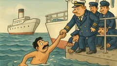 Vic: Sredi Atlantika plava Mujo sem ter tja