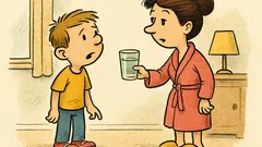 Vic: Mami, žejen sem, pa ne umazan