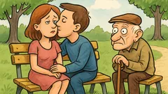 Vic: Fant in dekle sedita na klopci