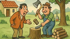 Vic: Marjan: Vinko, ti sekaš drva, pravkar umrla