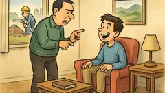 Vic: Oče sinu grozi z delom, sin vpraša