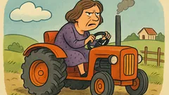 Vic: Tečna ženska pride k traktoristu v bar