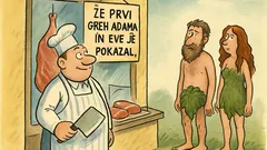 Vic: Mesar na vrata obesil napis