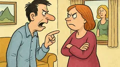 Vic: Mož in žena se kregata v kuhinji