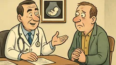 Vic: Zdravnik reče moškemu, da je žena noseča