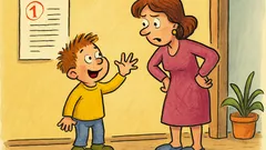 Vic: Janezek pride domov in reče mami