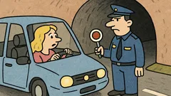 Vic: Policist ustavi blondinko v predoru