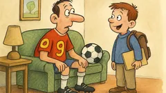 Vic: Sin nogometaša pride domov s spričevalom