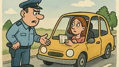 Vic: Policist ustavi avto, gospodična vpraša...