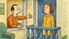 Vic: Mojca stoji na balkonu, Ferdo zakriči