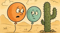 Vic: Prvi balon reče drugemu balonu