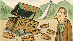Vic: V Planici se prevrne stojnica s hotdogi