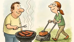 Vic: Ko zaženeš žar, vegetarijanec pa kosilnico