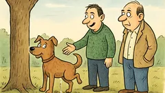 Vic: Miha prijatelju ponosno pokaže novega psa