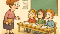 Vic: Učiteljica da domačo nalogo z ananasom