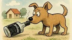 Vic: Pes najde prazno steklenico Jacka Danielsa