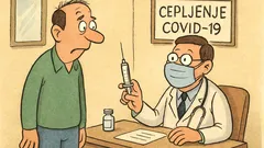 Vic: Državljan pred cepljenjem proti covidu vpraša zdravnika