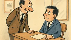 Vic: Pravi šef sodelavcu na letnem razgovoru...