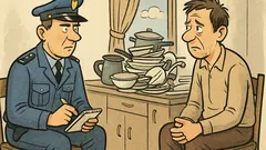 Vic: Policist zaslišuje moškega – in kdaj...