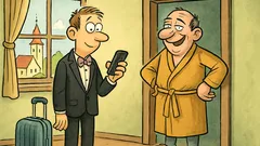 Vic: Oče sinu pošlje SMS: čestitke, sin