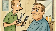 Vic: Frizer vpraša 'Ste naša stalna stranka?'