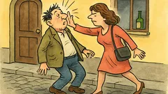 Vic: Dolenjec gre iz gostilne in trči