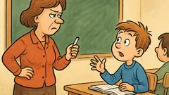 Vic: Učiteljica vpraša Janezka o prislovih