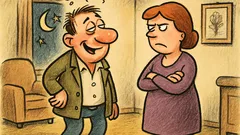 Vic: Mož pride pozno domov, žena vpraša…