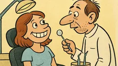 Vic: Ooo, kako lepe zobke imate, gospodična