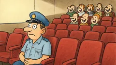 Vic: Zakaj policist v kinu sedi spredaj?