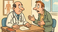 Vic: Gospod doktor, potreboval bi potrdilo, da ne...