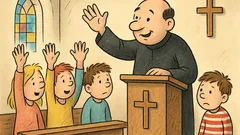Vic: Župnik vpraša otroke, kdo gre v nebesa