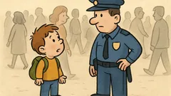 Vic: Mali Miha se v gneči izgubi