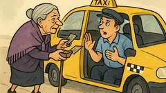 Vic: Stara mama se pelje s taksijem