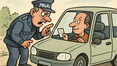 Vic: Policist zarenta 'Tri hude prekrške ste storili'