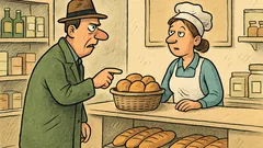 Vic: Kupec v trgovini hoče čisto sveže žemlje