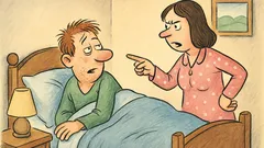 Vic: Komaj se uležem v posteljo, ko...