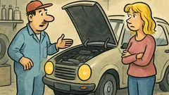 Vic: Mehanik reče blondinki, da bo treba zamenjati svečke