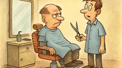 Vic: Stranka pride v frizerski salon...