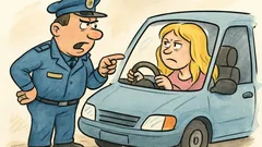 Vic: Policist se jezi na blondinko v avtu