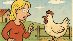 Vic: Kako blondinko vprašamo, kaj je kura?