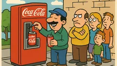 Vic: Mujo v Ameriki zagleda avtomat za Coca-Colo