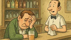 Vic: Za šankom sedi povsem potrt mož